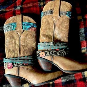 Durango Brown Cowgirl Boots Size 7 Medium Width